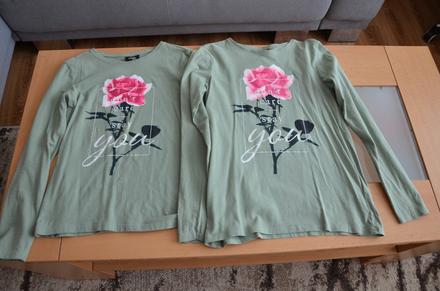 Tričká olivové - takko - v. 146/152 a 158/164, 152