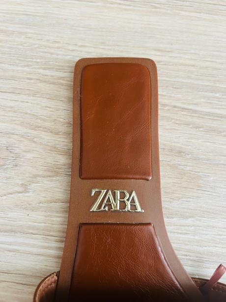 Nádherné kožené šľapky značky zara, zara,37
