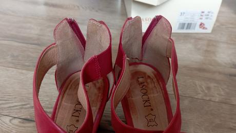 Kožené sandálky, lasocki,37