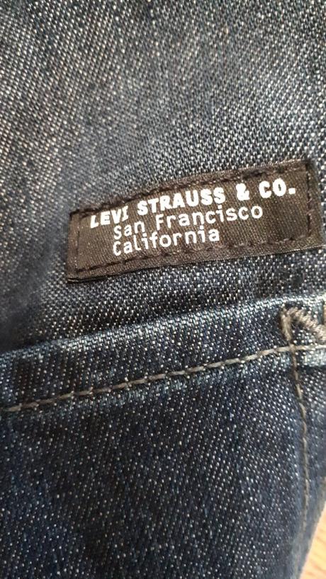 Riflová dlhá sukna s vysokym pasom levis vel 34/36, levis,36