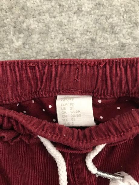 Prechodné zateplené nohavice h&m, h&m,92