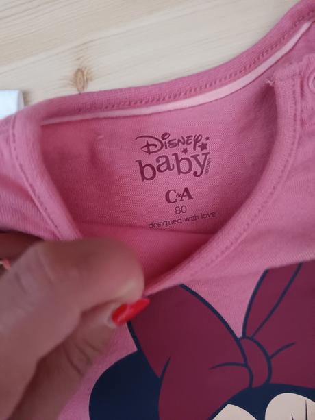 2x tričko minnie zn. zara a c&a, c&a,80