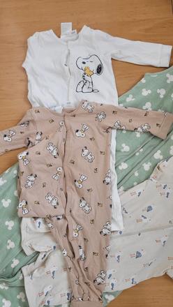 Pyžamá h&m  snoopy veľ 80, h&m,80