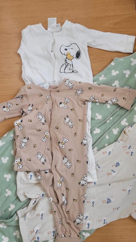 Pyžamá h&m  snoopy veľ 80, h&m,80