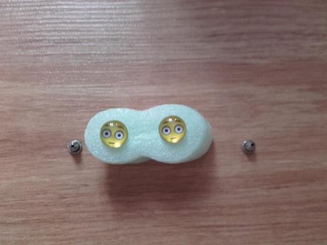Náušnice emotikon - rôzne druhy, 
