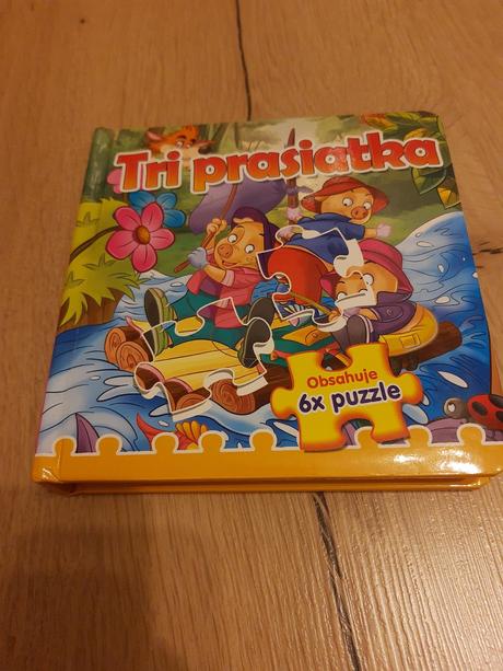 Tri prasiatka kniha/puzzle, 