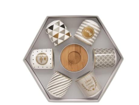 Coffee mania sada espresso šálok bamboo,