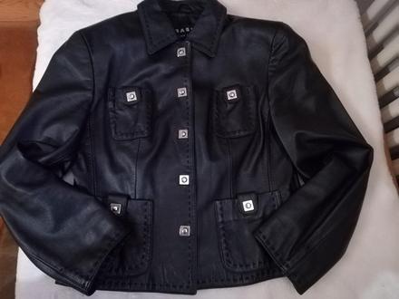 Extravaganta kožená bunda basic, 38