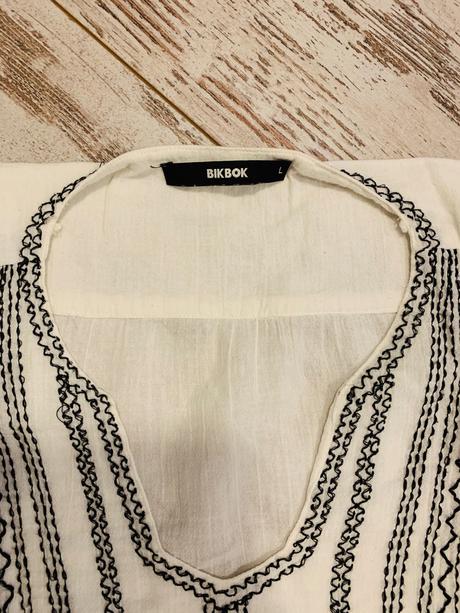 Vysivana tunika bik bok, l