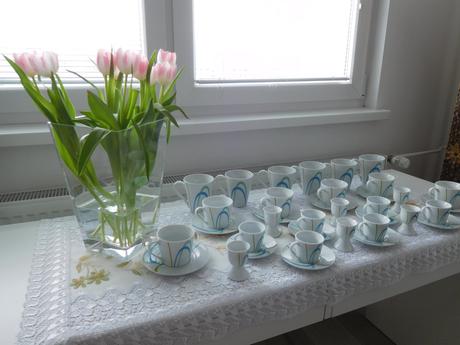 Porcelánová sada na čajík+kapučíno+kávičku-nová, 