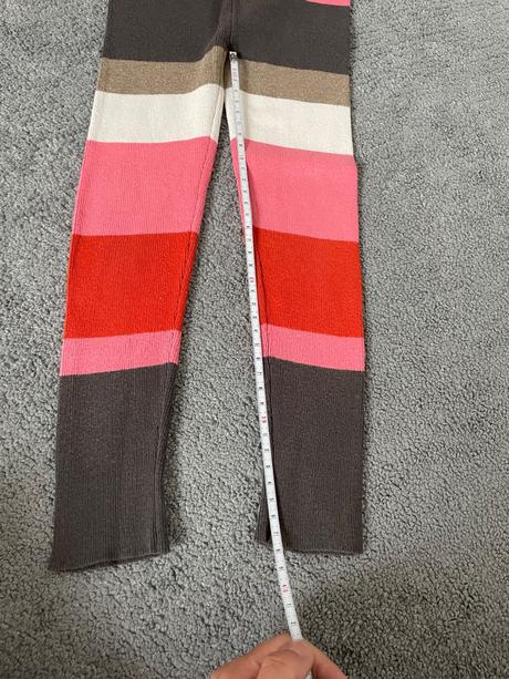 Rebrovane leginy pre štíhle dievčatko, h&m,104