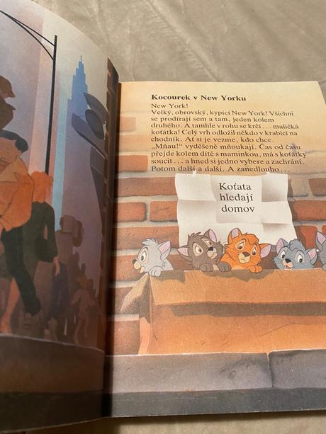 Stará retro kniha oliver & spol walt disney egmont,