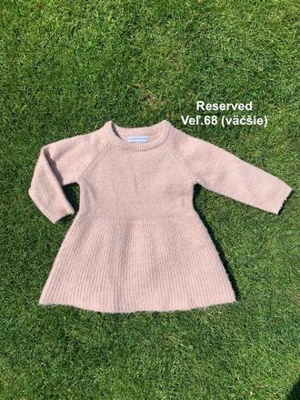 Veľmi teplé šaty reserved 68-80, reserved,68