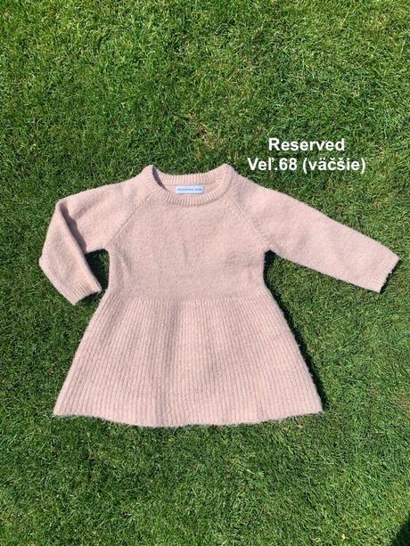 Veľmi teplé šaty reserved 68-80, reserved,68