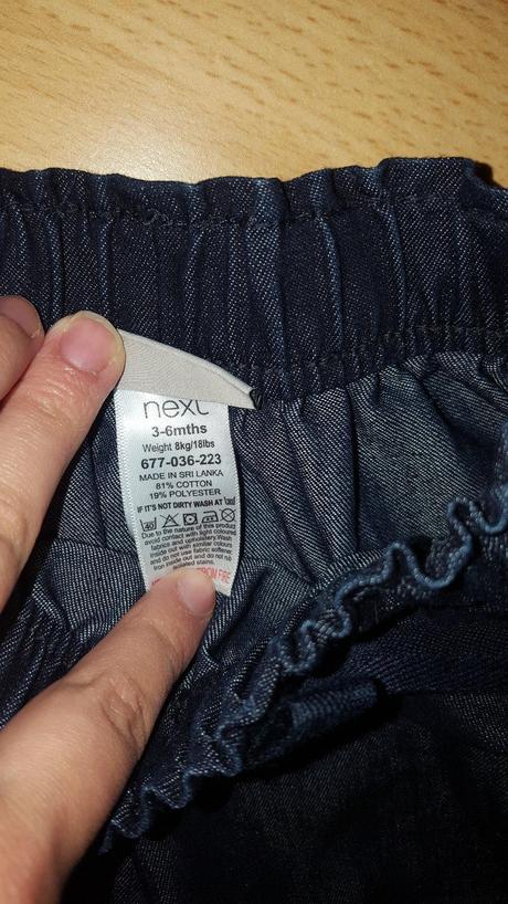 Riflova suknička next na 3-6 mes, next,68