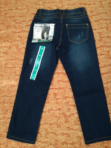 Džínsy 122 nové s poštou, pepperts,122