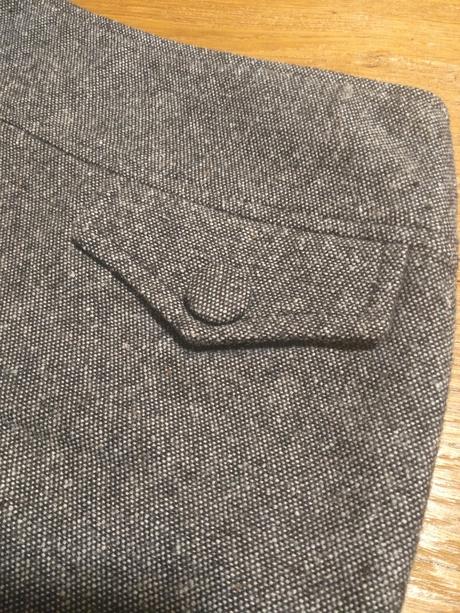 Pilot - damska kratka siva sukna, s