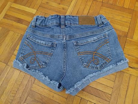 Dievčenské riflové šortky, kik,140