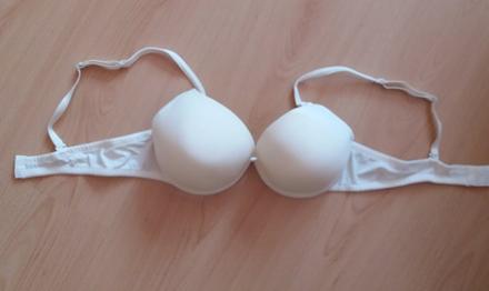 Podprsenka biela s kosticami, bonprix,80b