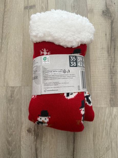 Vianočné zateplené ponožky, 37