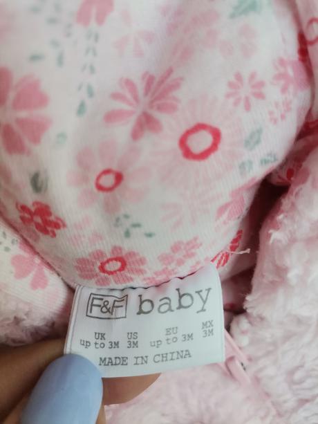 Ružový dievčenský teply overal, f&f,62