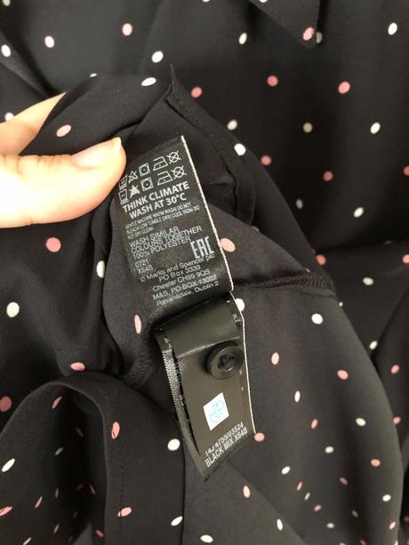 Bodkovaná blúzka m&s, marks & spencer,50