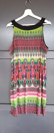 Letné pestré strečové šaty, xl
