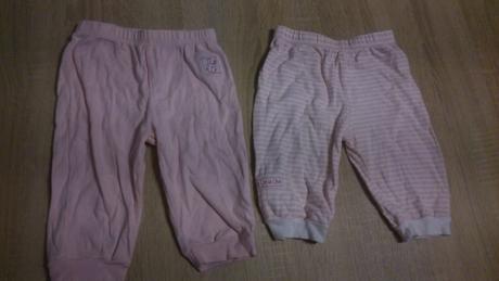 2 teplaky bledoruzove, f&f,68