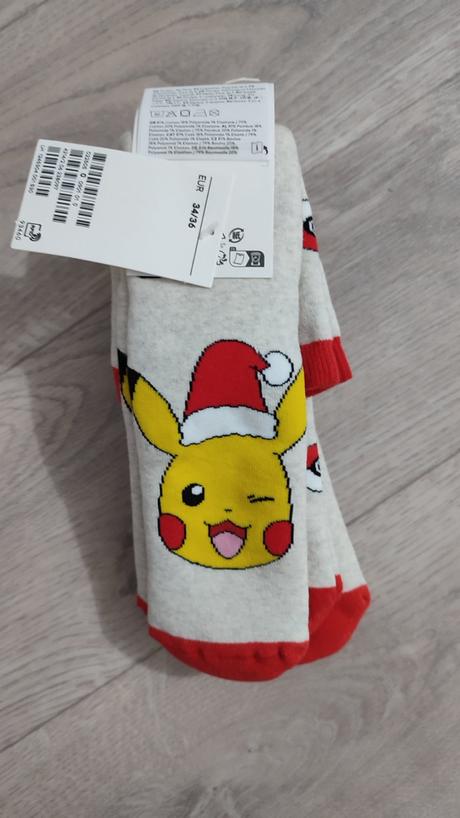Froté ponožky pokémon, h&m,34 / 35 / 36