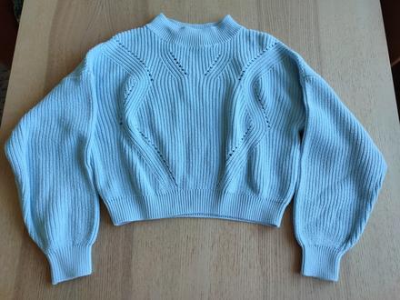 Bavlnený crop pulóver 146/152, h&m,146