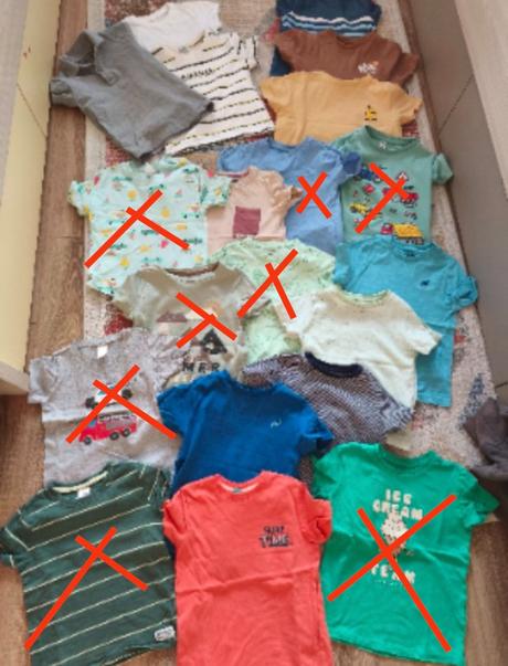 12x trička chlapec 98_104, h&m,104