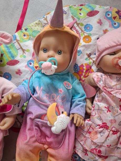 3 baby annabell , baby born + oblečenie a doplnky,