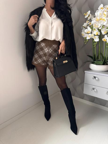 Zara - pletené šortky, zara,s