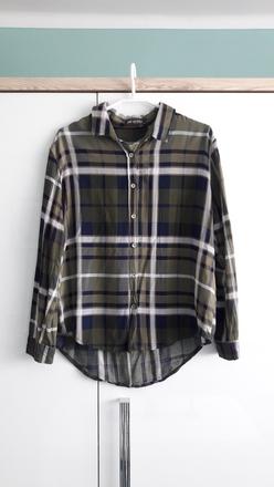 Viskózová károvaná blúzka, 42