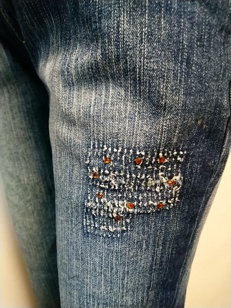 Dámske elastické rifle, go go fashion, l