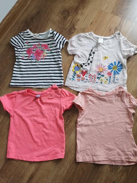 4x tričko, h&m,74
