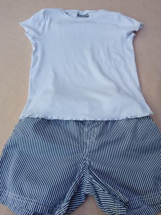 Pásikavé šortky, h&m,134