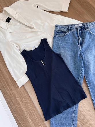 Modré tielko, f&f,m