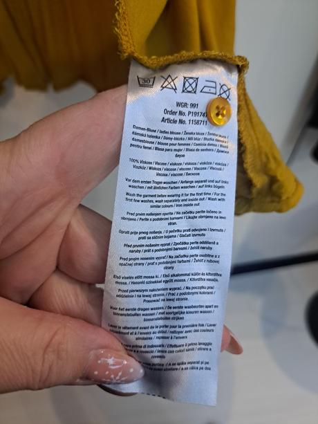 Horčicová dlhá košela, 48