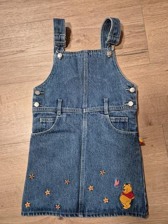 Rifľové šaty na traky s mackom pooh, disney,116