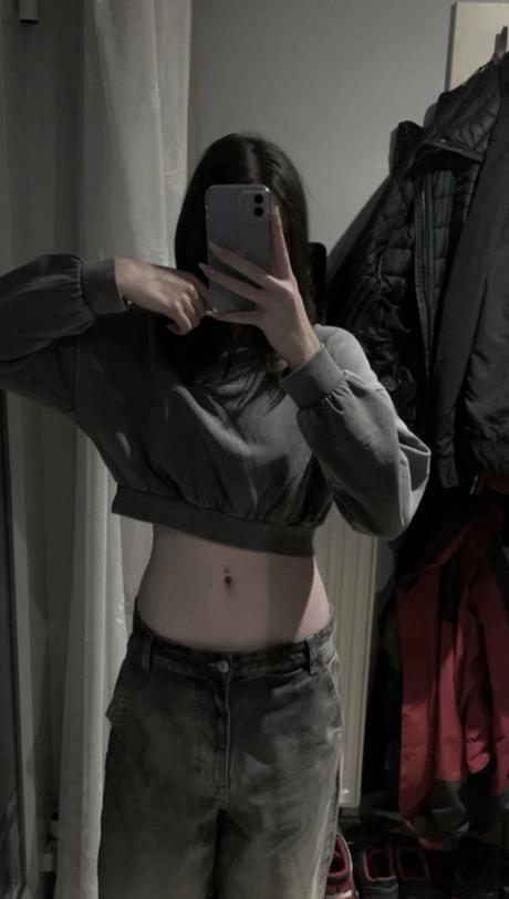 Crop mikina, terranova,xs