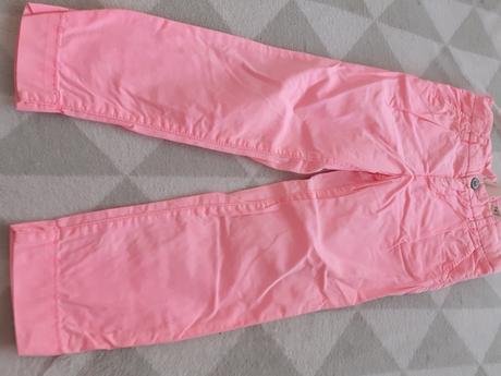 Ruzove dievcenske nohavice, h&m,104