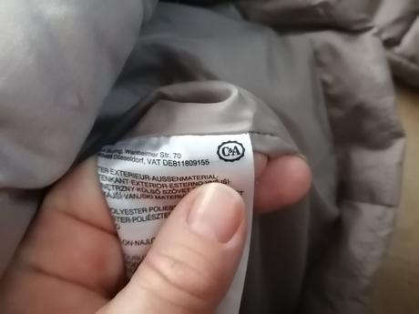 Teplá kvalitná zimná bunda, c&a,128