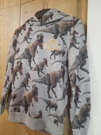 Mikina s dinosaurami 134/140, h&m,140