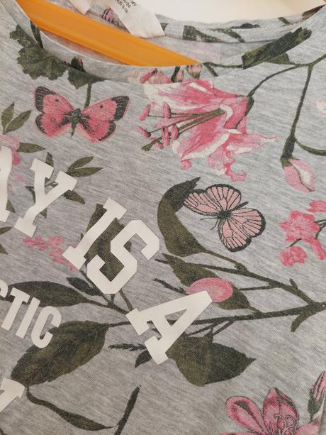 Kvetovane tričko, h&m,158