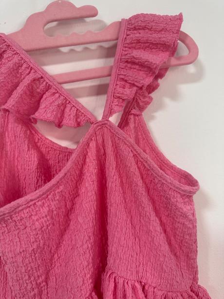 Hm ružové letné šaty 110-116, h&m,110