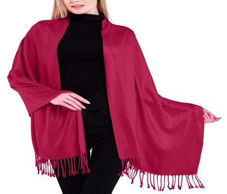 Dámsky šál fuchsia 200x70cm, xl