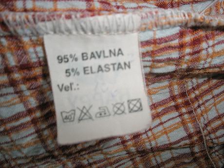 Károvaná blúzka veľ. 146, 146