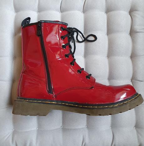 Lakované topánky 40 tmavočervené, 40