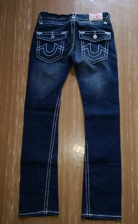 True religion tmavomodré dámske značkové rifle (no, 30